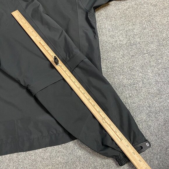 Dryjoys Mens Jacket L Black Removable Sleeves Embroidered Amelia Club - Picture 9 of 12